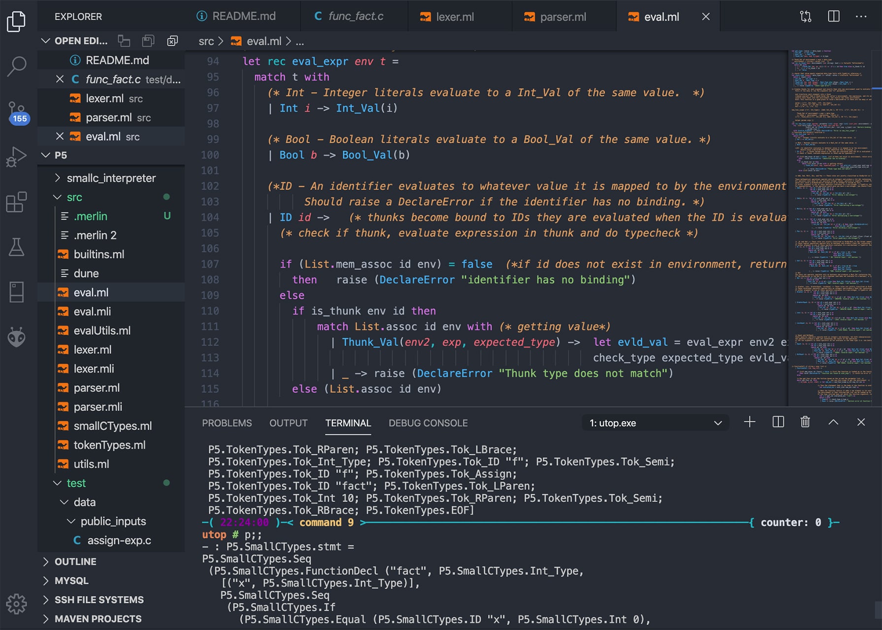 Card Image of Project done in Ocaml.